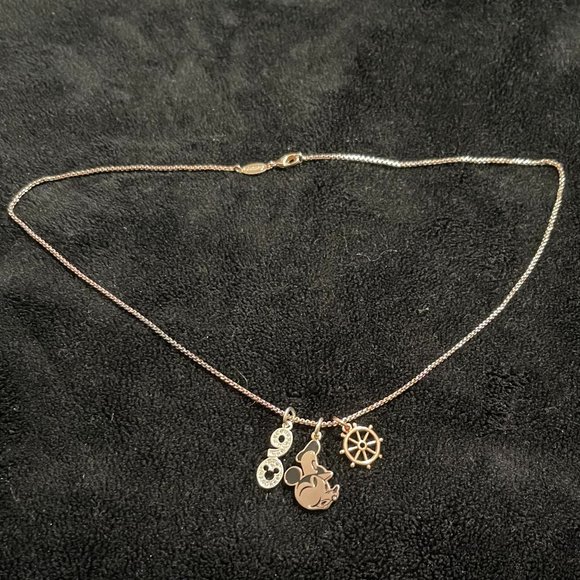 Disney Jewelry Set- True Original 90th Necklace & Fantasia Charm Bracelet - Picture 2 of 8